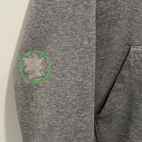 Nike Men's Sportswear Club Fleece Hoodie - Gray - Med. - Flaws - Style #BV2654 - Picture 2 of 9